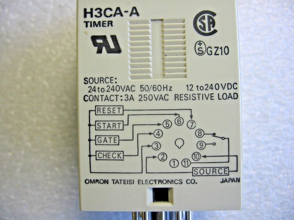 Omron HC3A-A Multi-Function 11-Pin Timer Relay Module 24-240 VAC