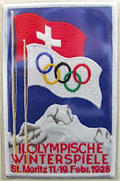 1928 WINTER OLYMPICS II St Moritz OLYMPIC GAMES PATCH Willabee & Ward PATCH ONLY