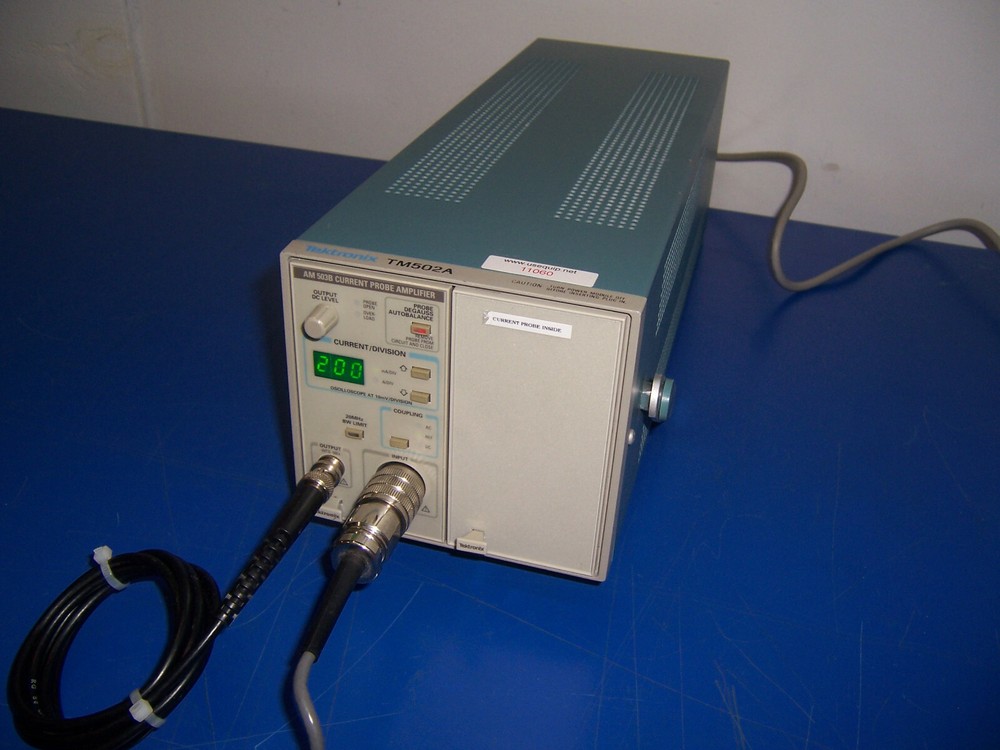 11060 TEKTRONIX TM502A CURRENT PROBE AMPLIFIER W/ A6302 PROBE