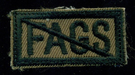 USAF USMC USN No Fags Moral Patch AP-1