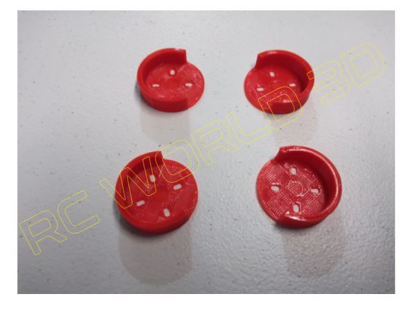 QUADCOPTER BRUSHLESS MOTOR MOUNT/BASE PROTECTOR 4PCS 3D PRINTED PLA RED
