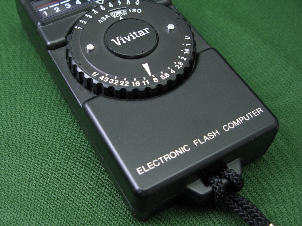 Vivitar Electronic Flash Computer Flash Meter Black Read Description