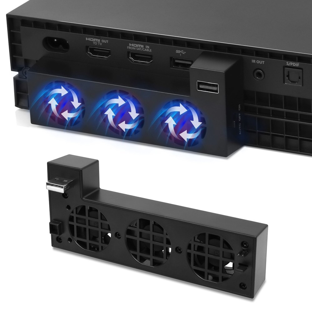 Efficient Xbox One X Cooling System with 3 Fans & USB Port - Essential Accessory