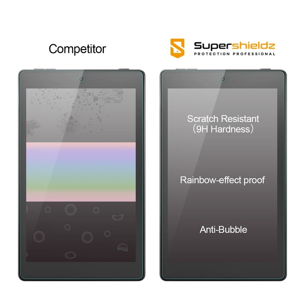 2X Tempered Glass Screen Protector for Amazon Fire HD 8 (2017 /2018 release)