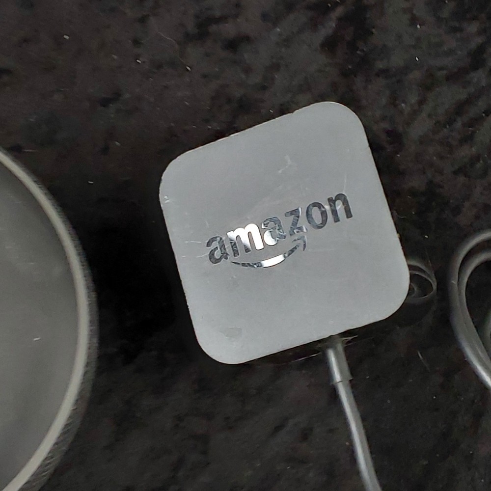 Amazon Echo Dot (3rd Gen) Smart Speaker with Alexa – Charcoal – Box & Power Adap