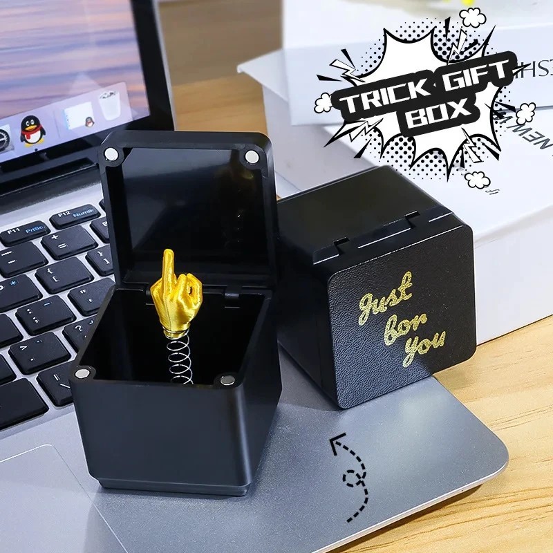 Middle Finger Surprise Gift Box Middle Finger Perfect Prank Hand Pop-Up Gift Box