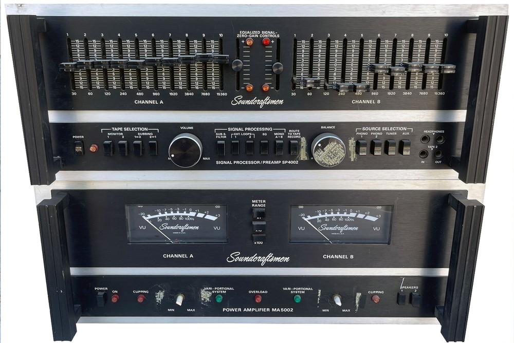 Soundcraftsmen MA5002 Power Amplifier + Signal Processor Preamp/Equalizer SP4002