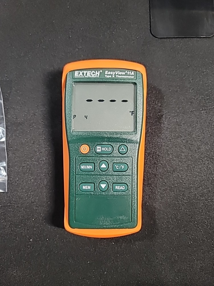 Used EXTECH EA11A Thermocouple Thermometer,1 Input,Type K. Tested