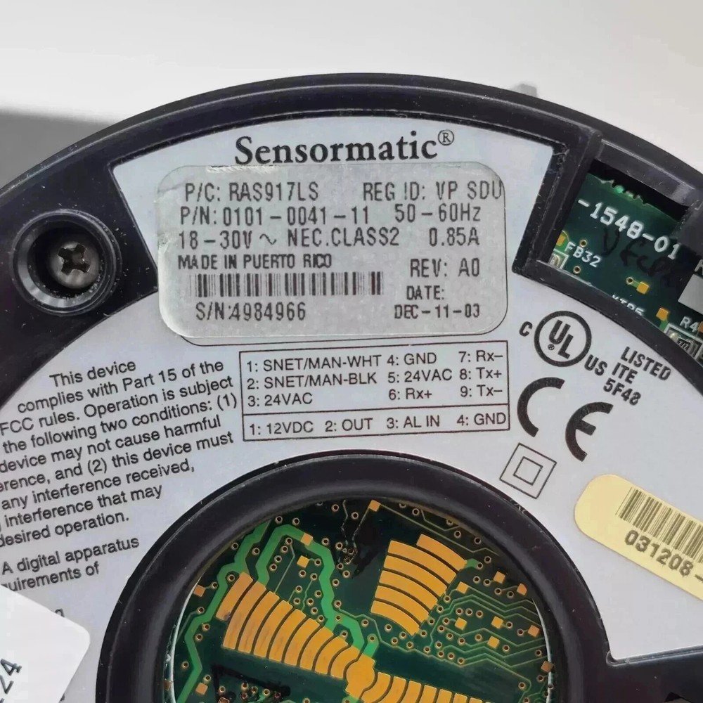 Sensormatic AMERICAN DYNAMICS 0101-0041-11 SECURITY CAMERA