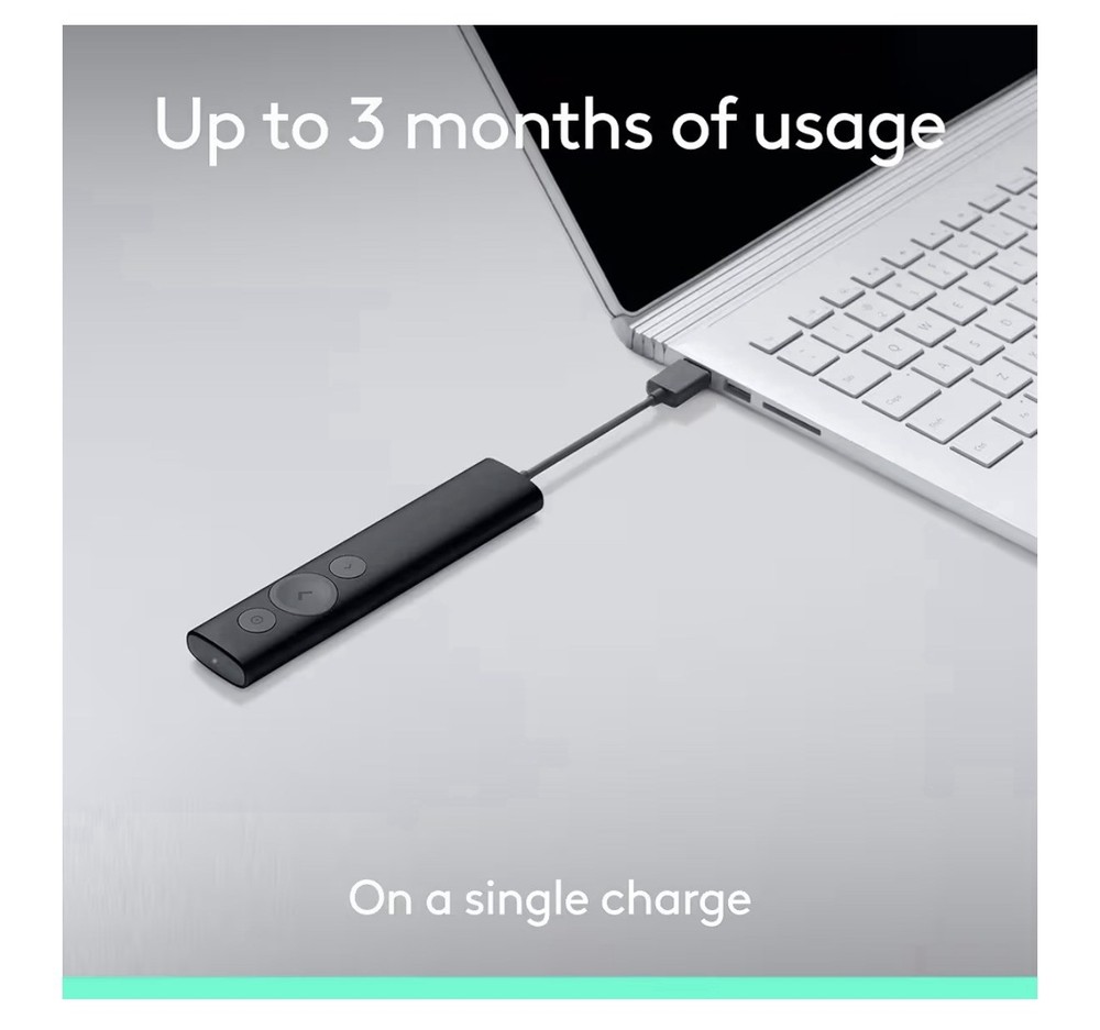 Logitech Spotlight Universal Wireless Presentation Remote Laser - Black