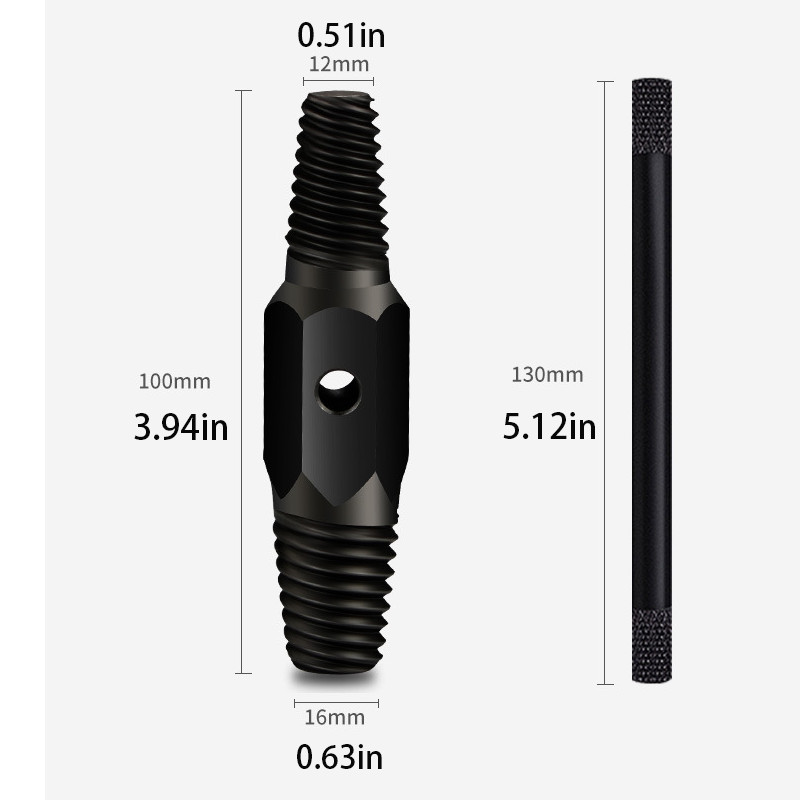 Pipe Screw Extractor Dual-use Water Pipe Screw Removal Tool Broken Bolt Remover