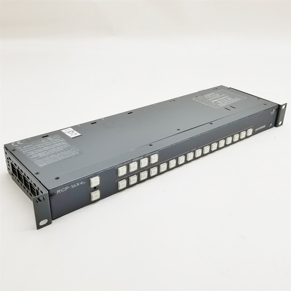 Harris RCP-16X4P Rackmount Remote 16x4 Programmable Crosspoint Pushbutton Panel