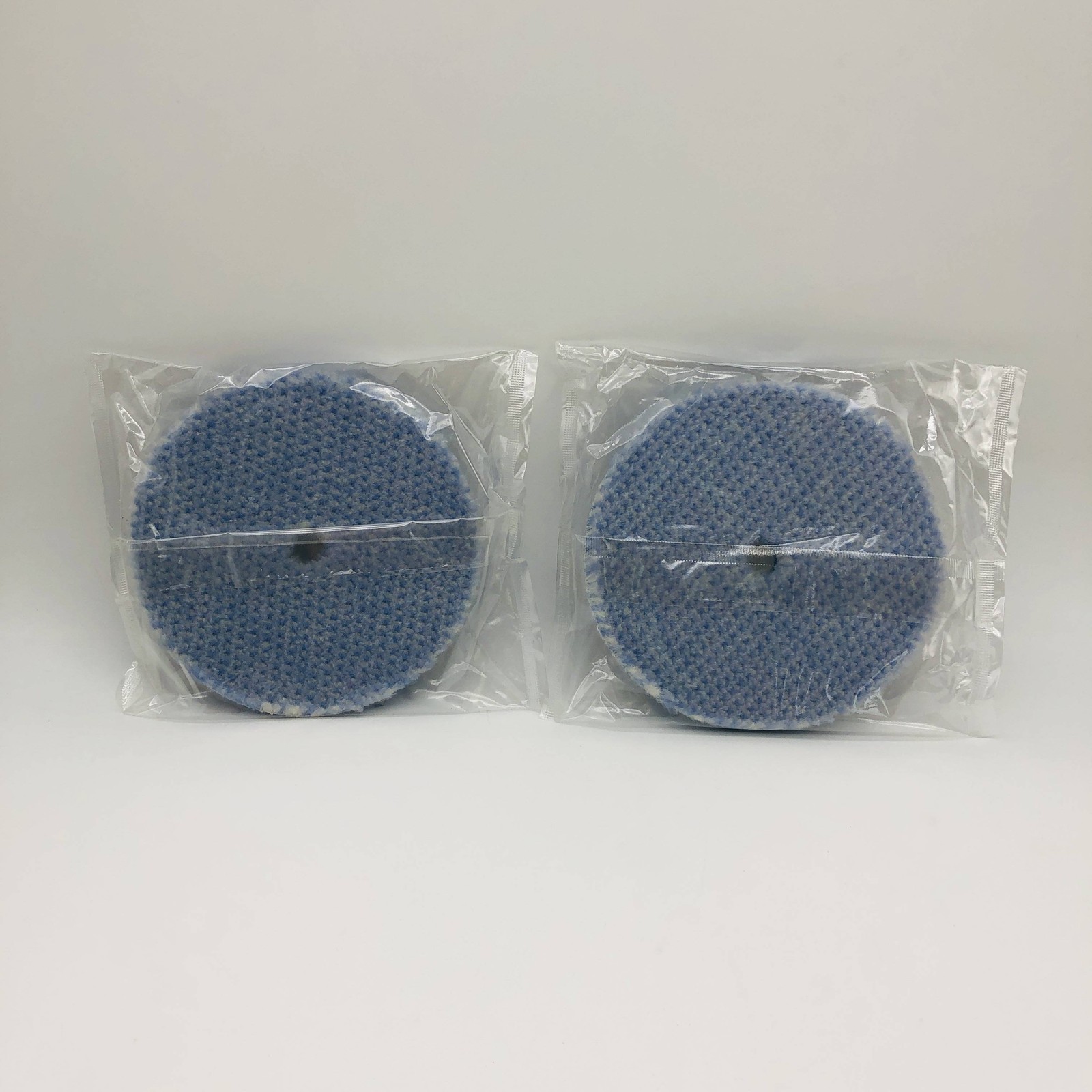 2pk Rupes 9.BW180H Coarse Blue Wool Pad 170mm - 6.75in Big Foot Polishing