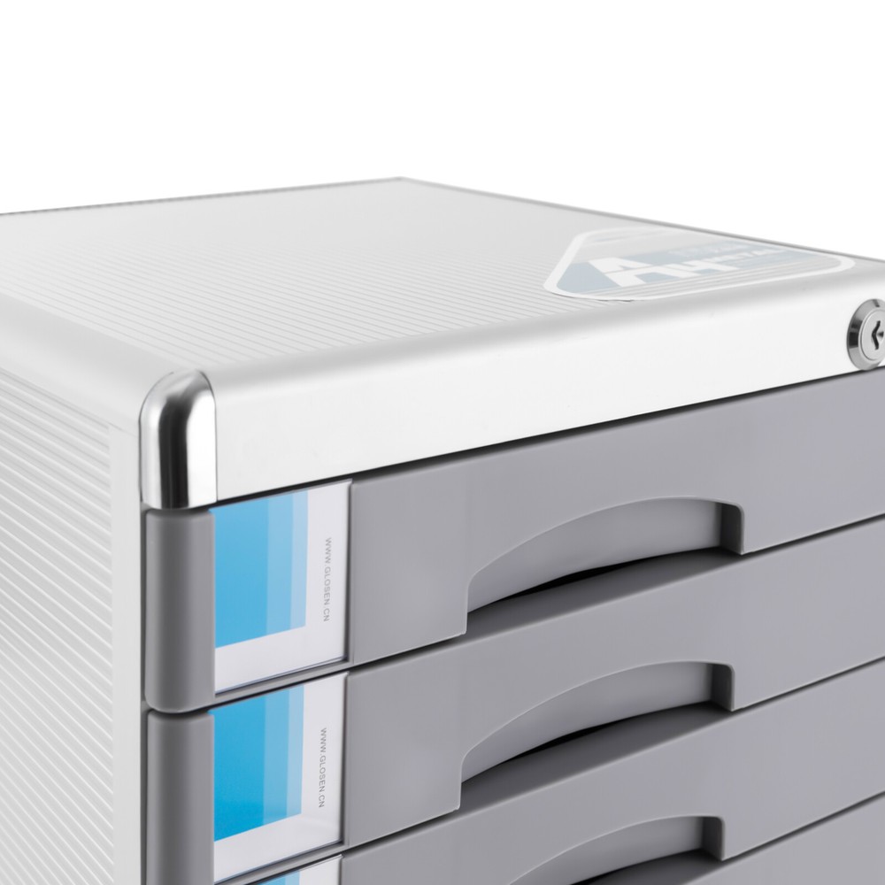 Rectangular Document Storage Box 7 Compartments Drawer Desktop File Organizer