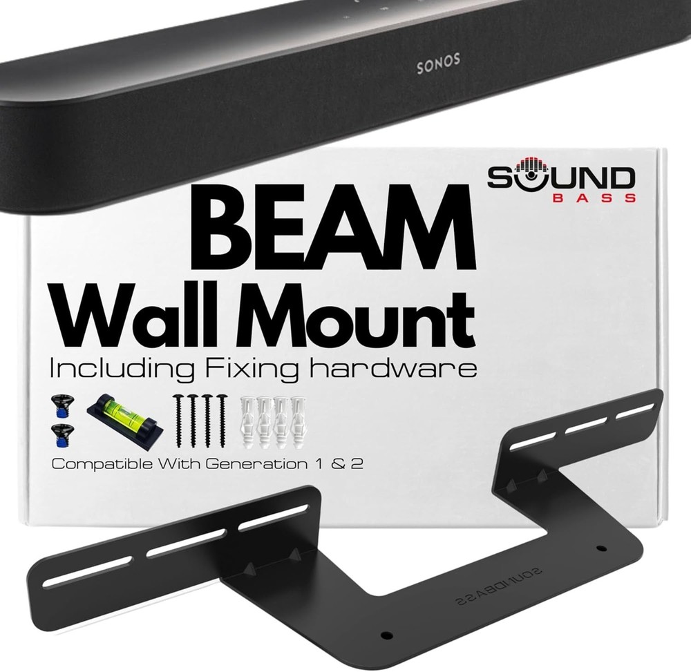 Wall Mount for Sonos Beam Soundbar - Quick Installation & Cable Access