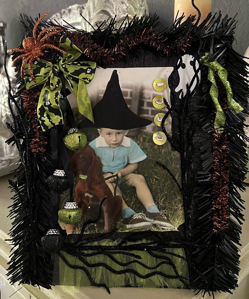 #705 Assemblage Art HALLOWEEN WALL DECOR Collage
