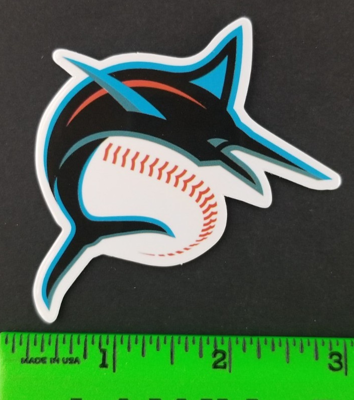 Miami Marlins Baseball Skateboard Sticker