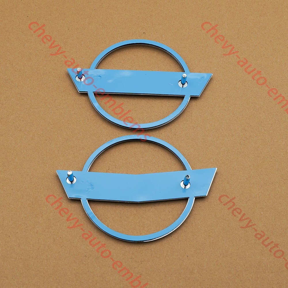 Set of 3 Black 84-96 C4 Front Nose & Rear Gas Lid Emblems Script Letters Badges