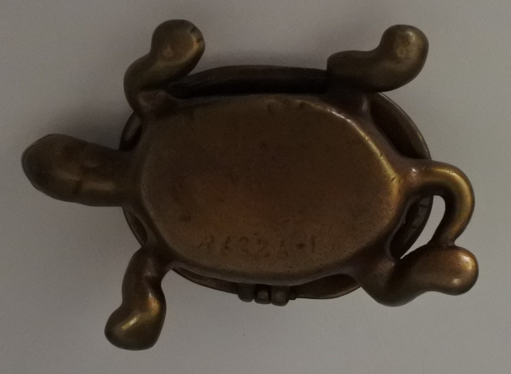 Brass Tortoise Turtle Hinged Box Antique