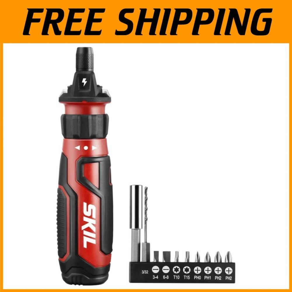 Rechargeable 4V Cordless Screwdriver with Circuit Sensor