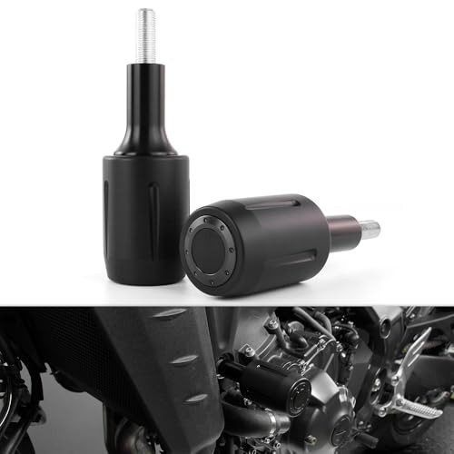 Black Motorcycle Frame Sliders - Falling Crash Protector Guards