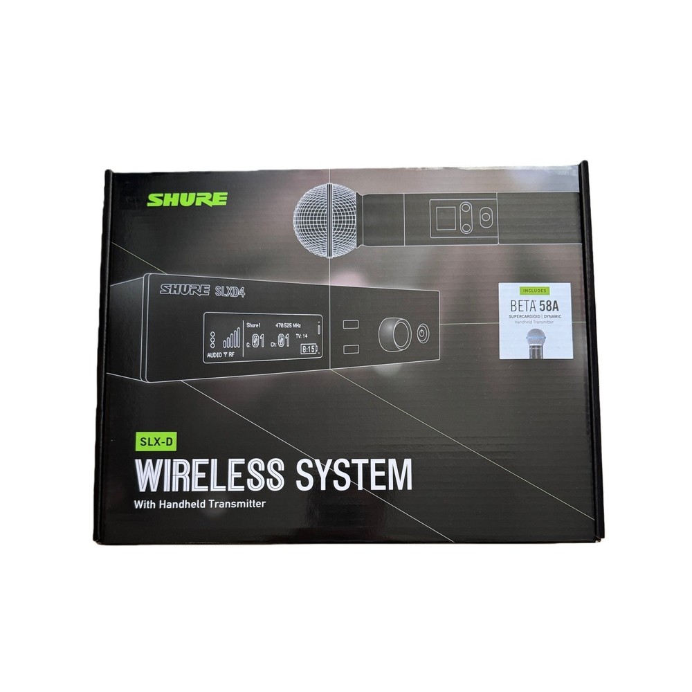 NEW SLXD24/B58 Digital Wireless Handheld Microphone System 562-606MHz
