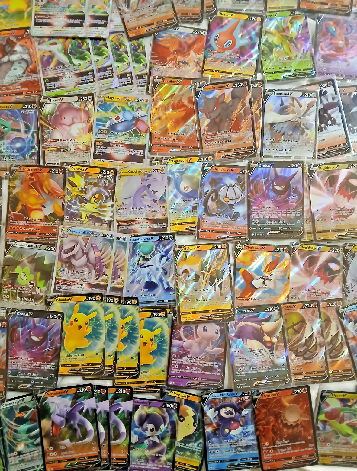 Official Pokémon Card Lot of 358 Includes Rares, Holos, Reverse, EX, V, VSTAR...