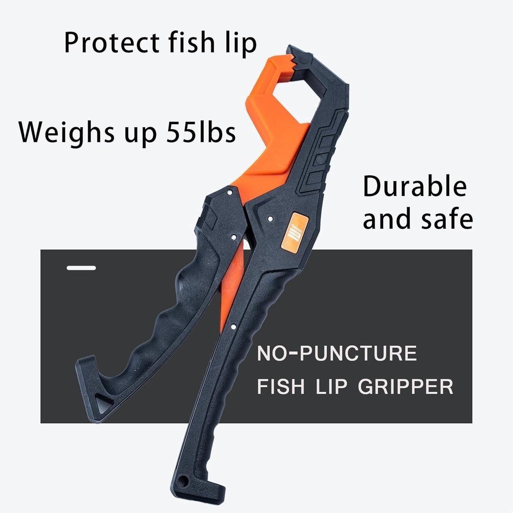 Complete Fishing Essentials: Razor-Sharp Knife, Pliers, and Tool Retractor Set