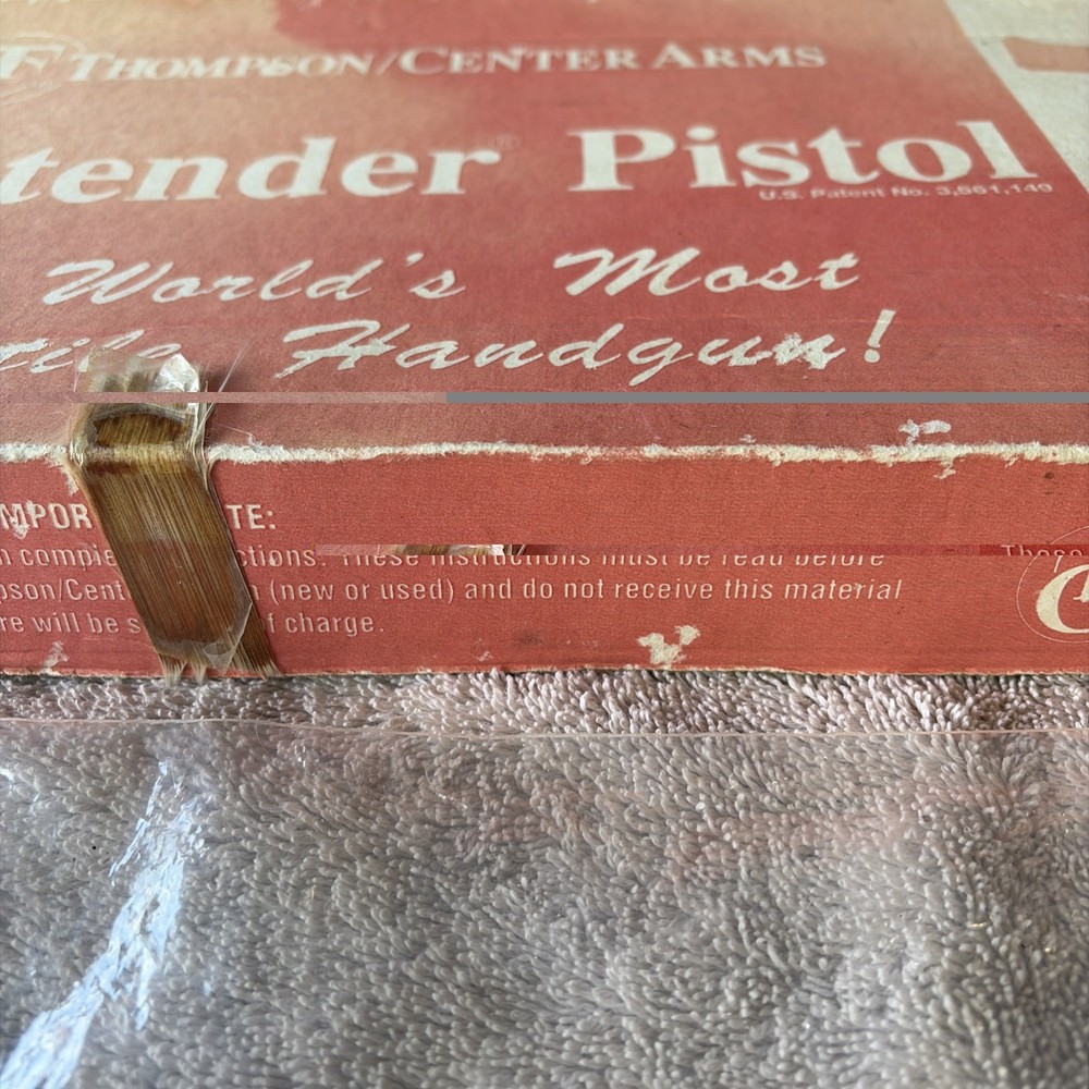 THOMPSON CONTENDER BOX WITH MANUAL - 2732