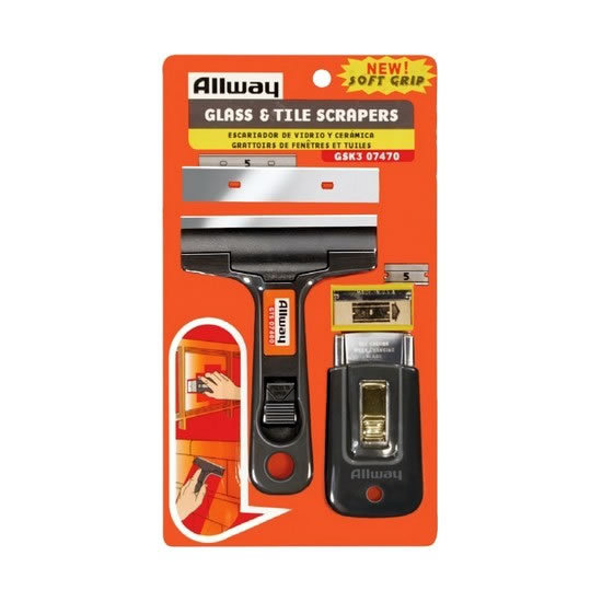 Allway Tools Glass and Tile Scraper Combo Pack - AGSK3