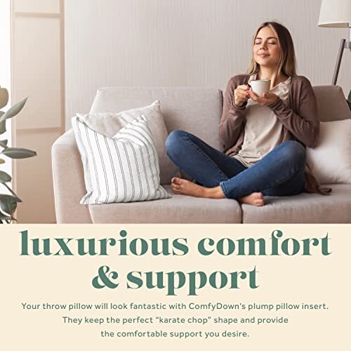 ComfyDown 50/50 Down Feather Blend ComfyDream Bed Pillow for Sleeping