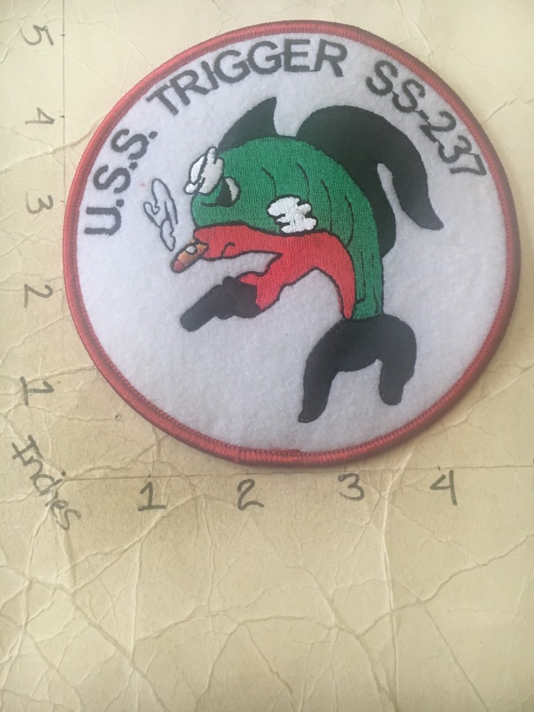 US NAVY USS Trigger SS-237 Submarine Patch 8/8/25