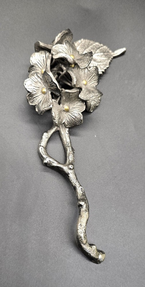 Beautiful Silver Colored Flower Stem Silver Plated Not Solid 8in