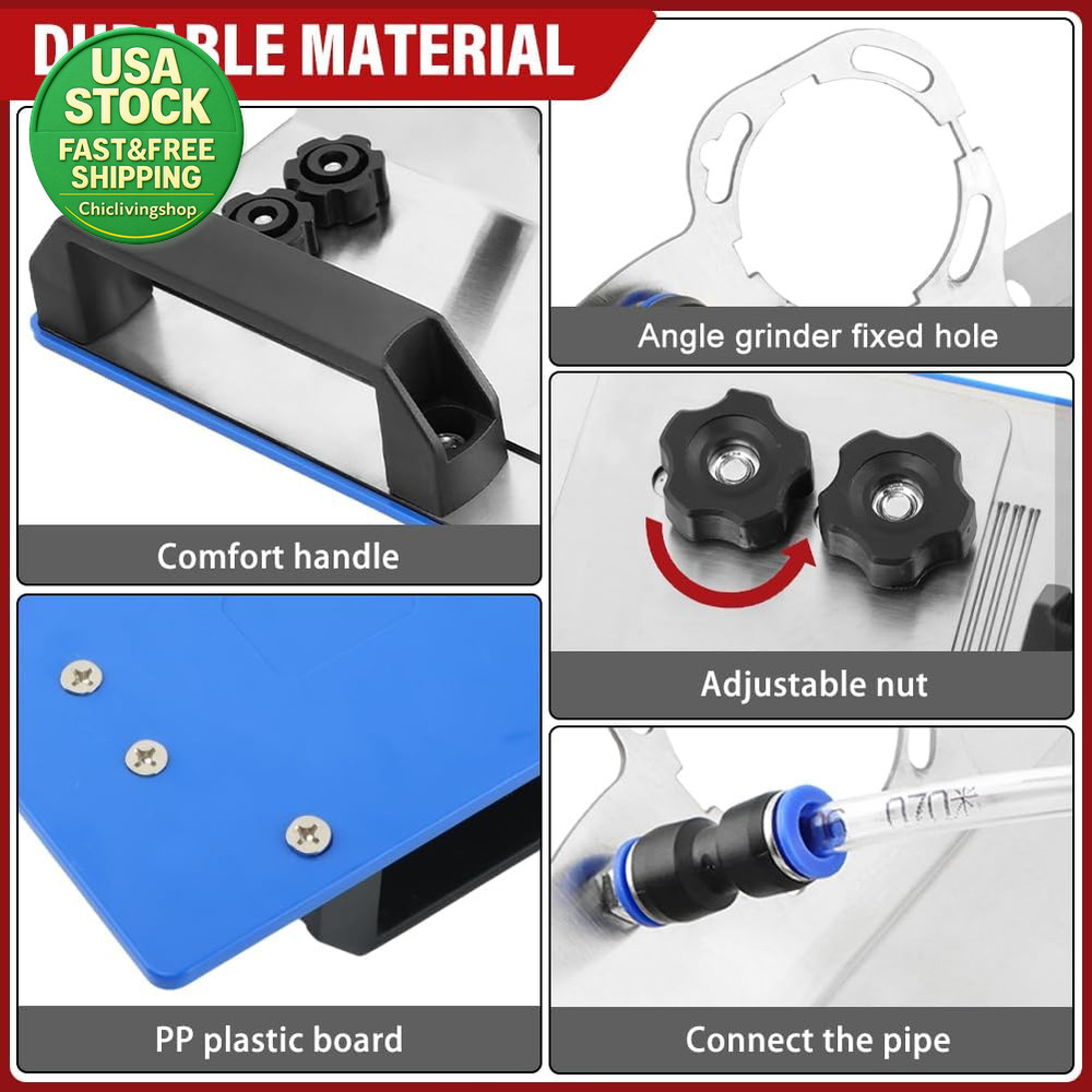 45 Degree Tile Chamfering Tool Angle Grinder Stand Durable Adjustable Kit