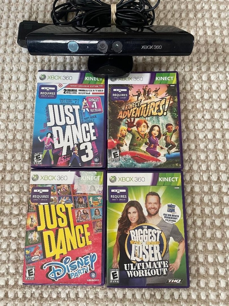 Xbox 360 kinect with games