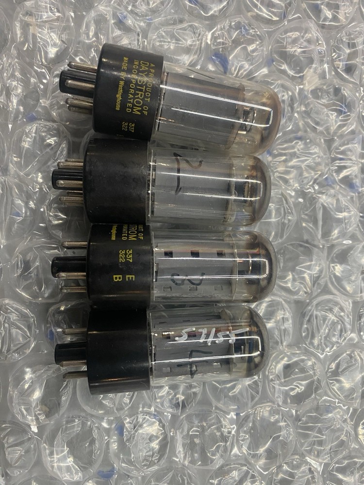 Matched Quad Westinghouse 7591 Tubes