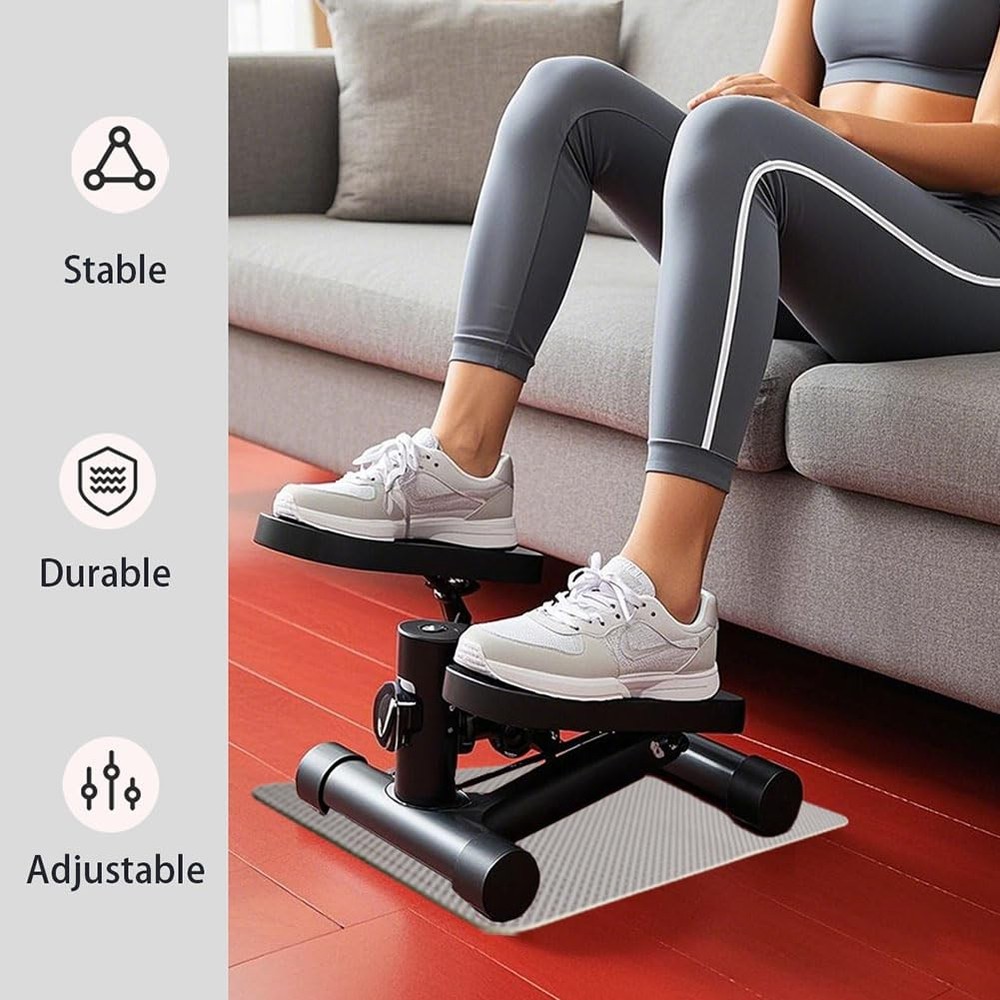 Double Sided Non Slip Mat Stepper Exercise Machine Under Desk Mini Elliptical