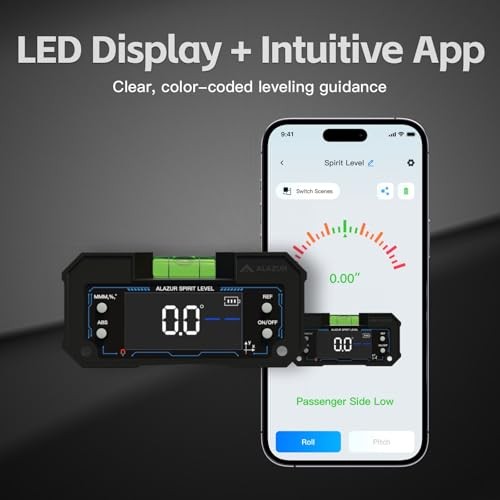 Bluetooth Wireless Digital Level LED Display, App-Controlled Digital Level