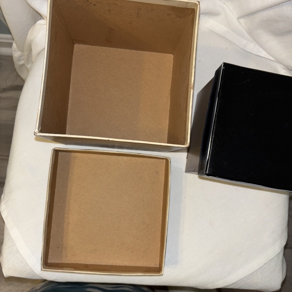 Americana Star Stackable Gift Boxes Cardboard Set (3) Multicolor Preowned