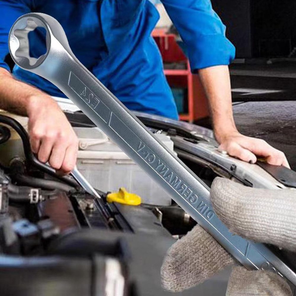 WINTOWIN 4 Piece TRX-Star E-Torx Box Wrench Set, E6 E8 E10 E12 E14 E18 E20...