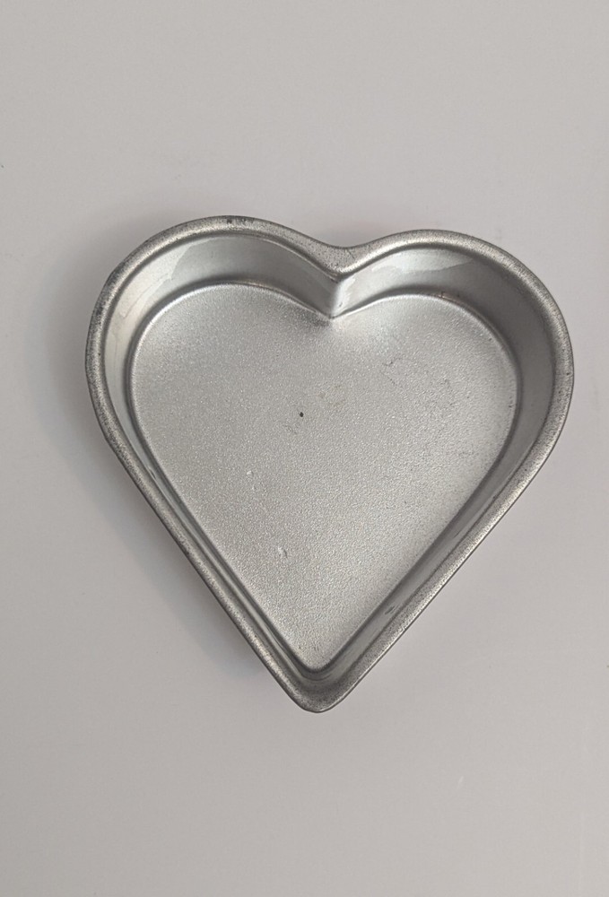Two Small Heart-shaped Metal Bakeware Pans/Mold
