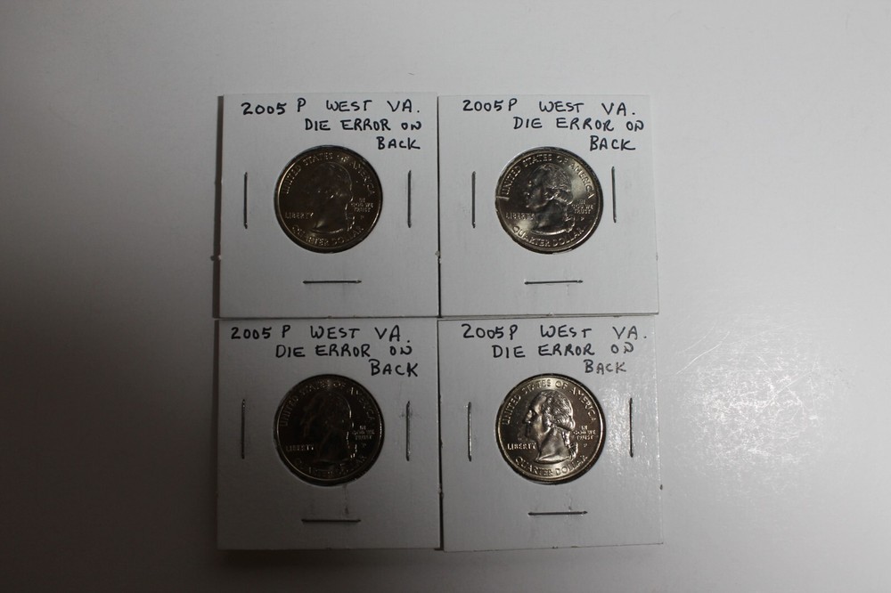 2005 West Virginia Error Quarters (4 total)