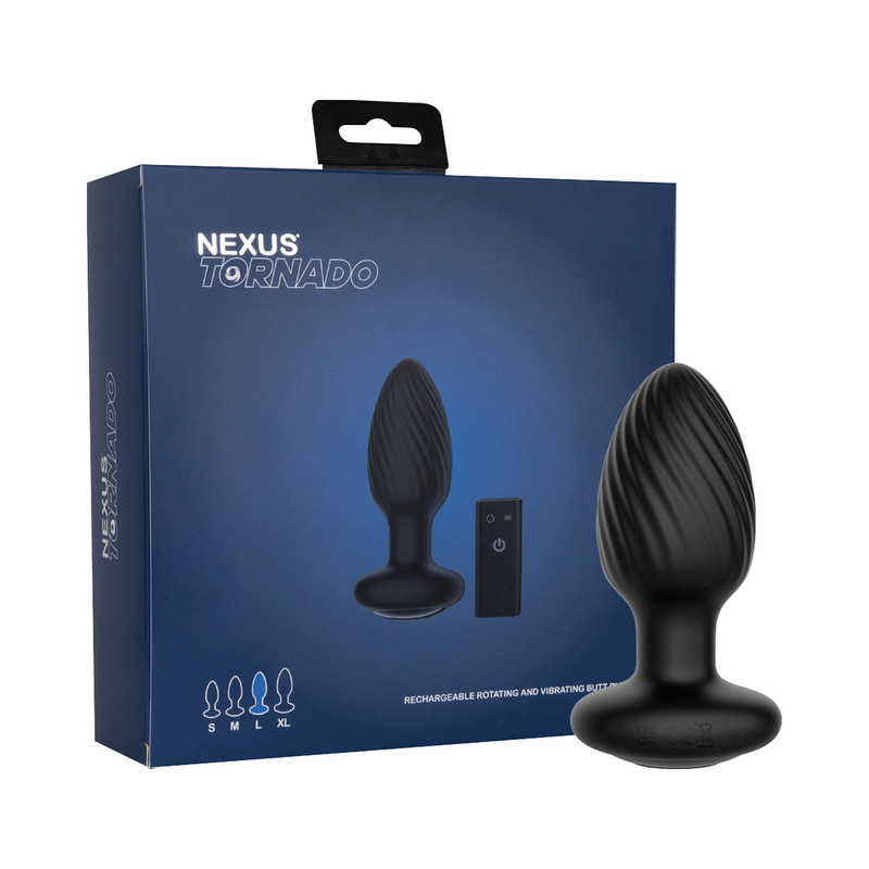Nexus Tornado Rotating & Vibrating Butt Plug with Remote Control