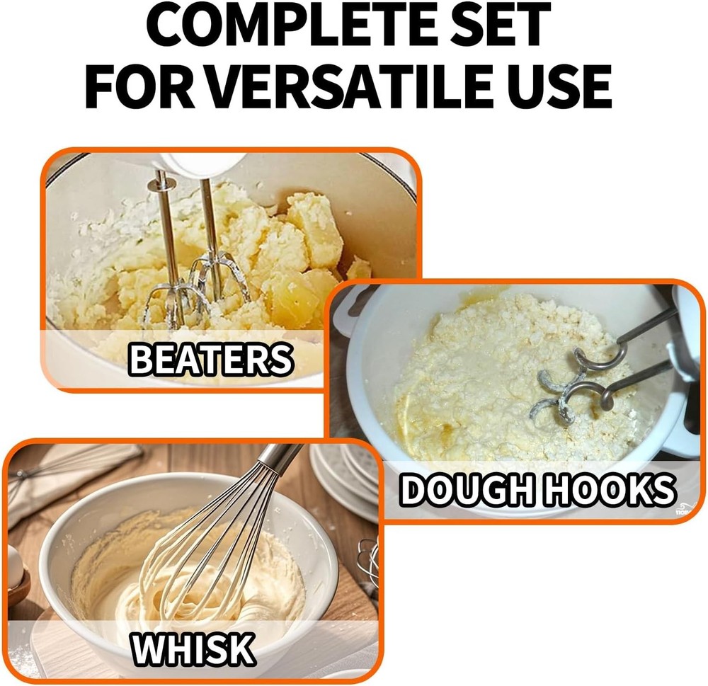 2 Pack Hand Mixer Attachments Beaters Compatible with BLACK and DECKER Electric