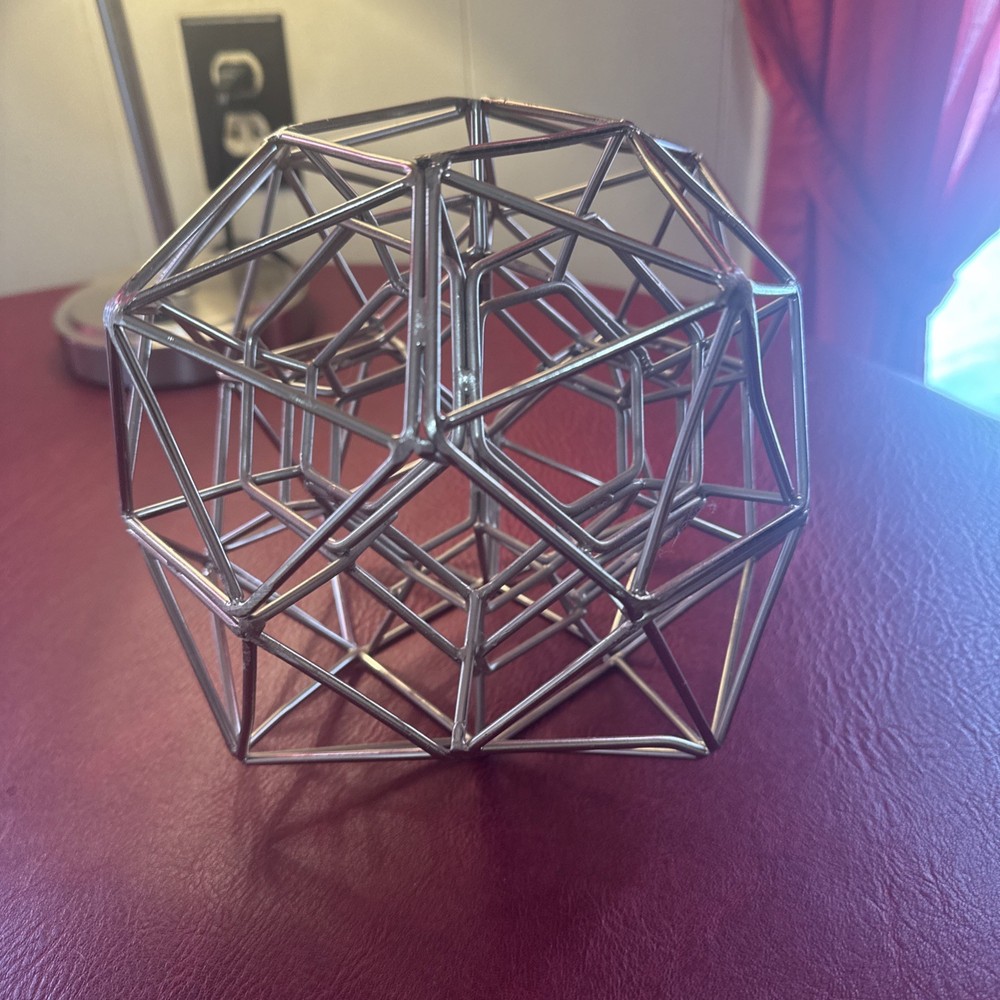 Geometric Sphere Globe Abstract Tabletop Centerpiece Shelf Decor Decorative