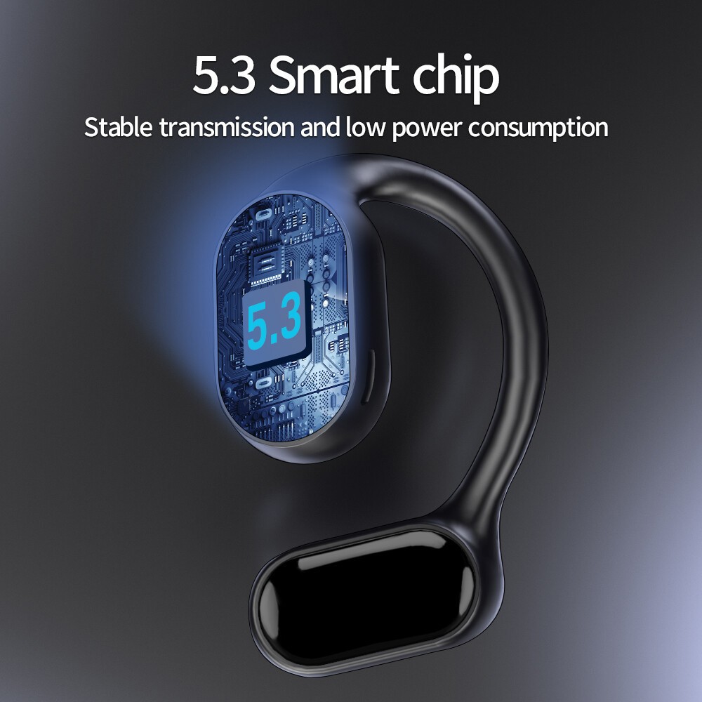 Bluetooth 5.3 Wireless Bone Conduction Headphones Wireless Headset Earbuds