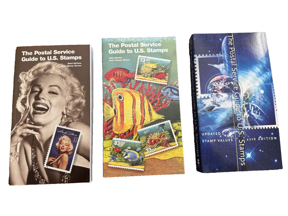 Postal Service Guide to US Stamps (5 different years) Plus 1978 Stamps & Stories