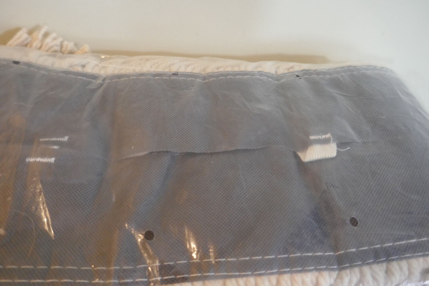 Tough Guy 1Tzf5 48 In L Dust Mop, Slide On Connection, Cut-End, Gray/White,