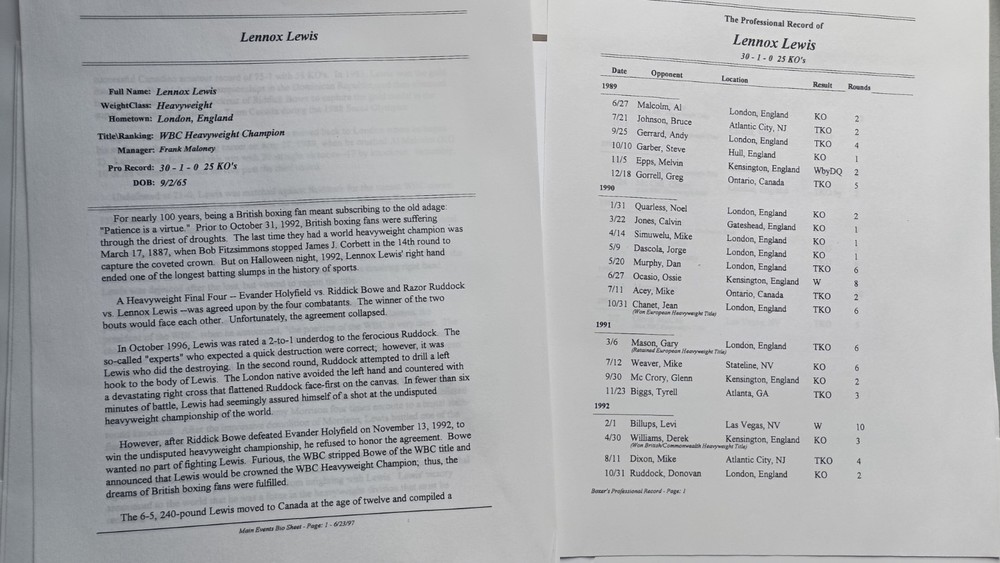 97 Lewis Vs Akinwande Press Kit