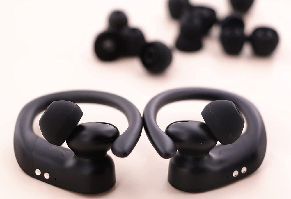 JNSA 16pcs Black Replacement Ear Tips Buds Gels for small,
